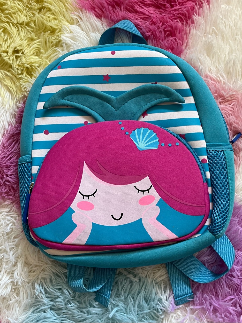 Toddler Mermaid Backpack - Teal & Pink